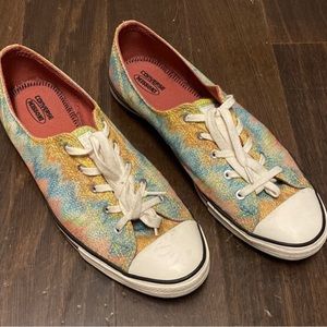 Women’s Converse x Missoni low top sneakers, size 8.5 (40)